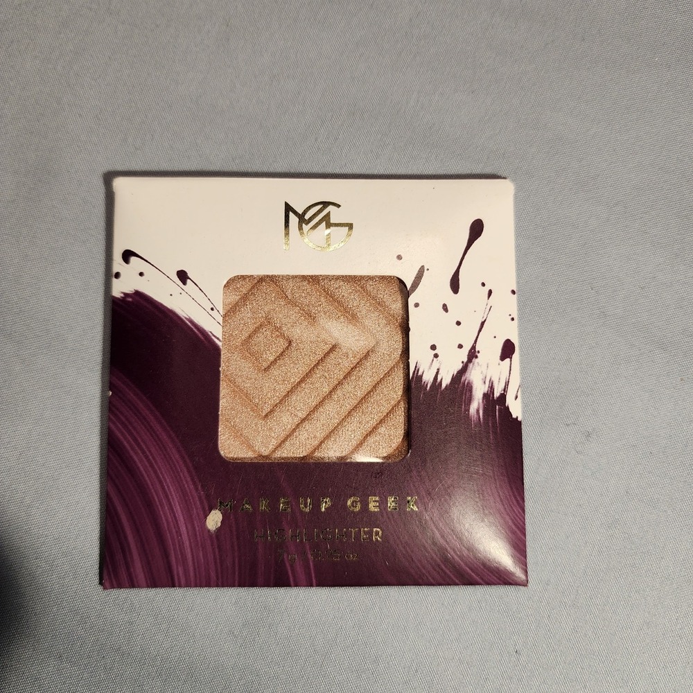 Makeup Geek Highlighter Pan- Luster New In Packaging/Box Glamorous Discontinued